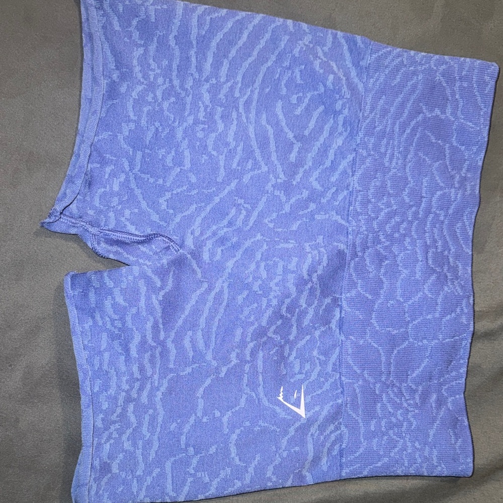 Gym shark Seamless Lavender Workout Shorts with Subtle Texture.